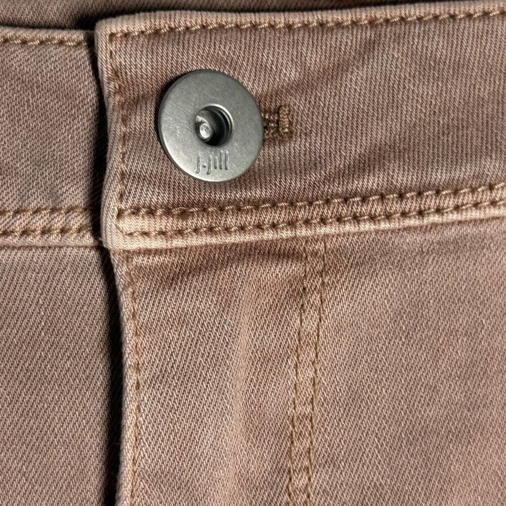 J. Jill Womens Slim Ankle Jeans Size 14 Dusty Pink Color Cotton Blend Classic NW - Picture 3 of 8